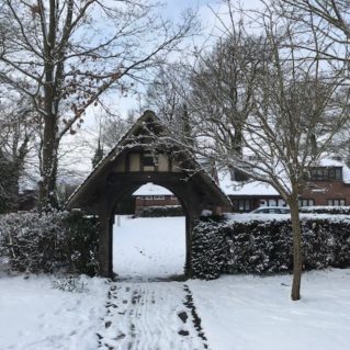 Lych Gate in the Snow